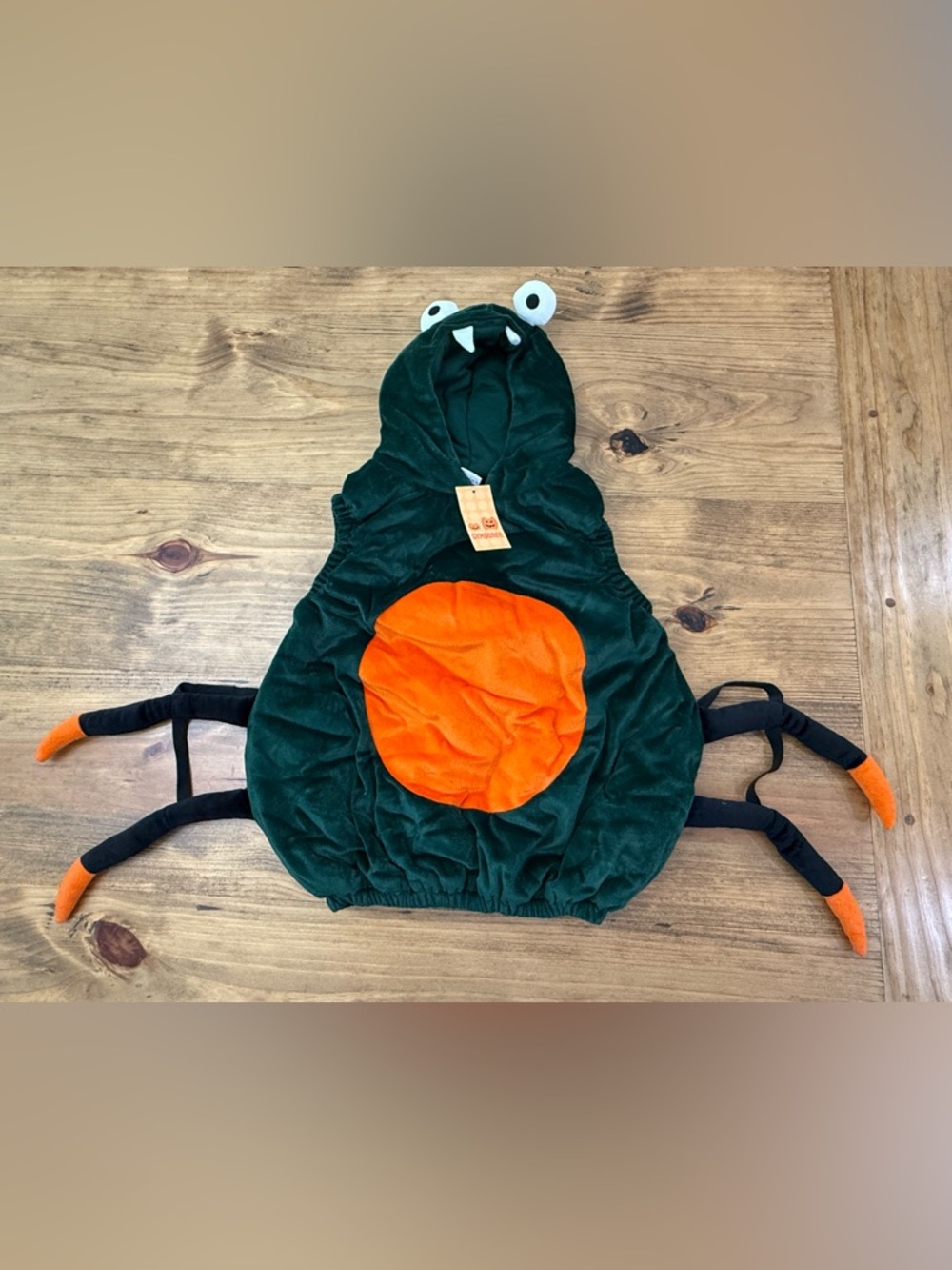 NWT Vintage 2003 Gymboree Green Plush Spider Halloween Costume